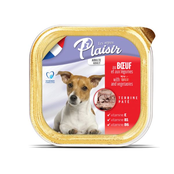 פלסיר מעדן פטה לכלבים עם חזיר 100 גרם