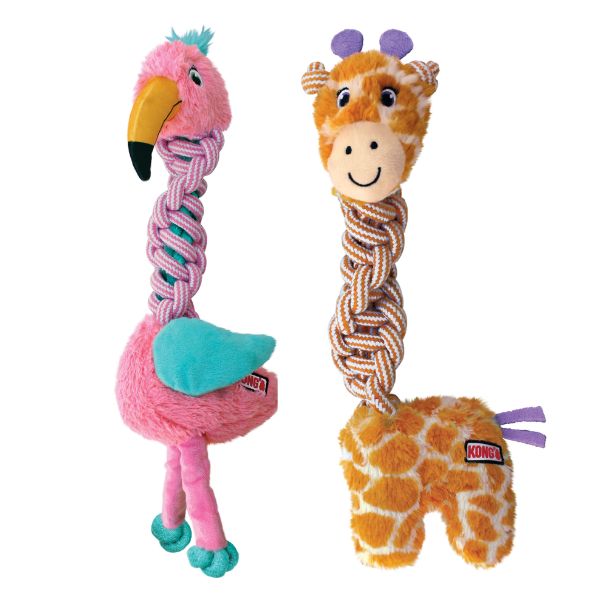 קונג  Knots Twists - חיות עם חבל פלמינגו / ג'ירפה M/L