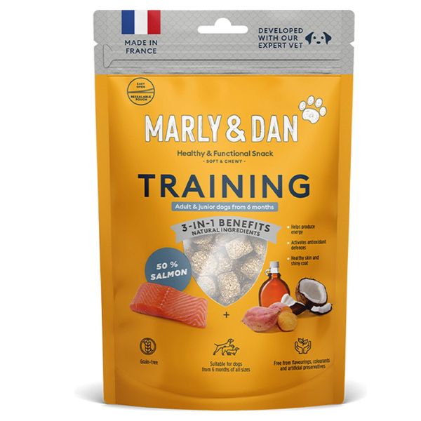 חטיף MARLY&amp;DAN נגיסי אילוף סלמון - 100 גרם