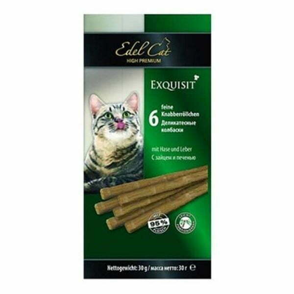 חטיף לחתולים אדל סטיקס 6 יח' - ארנב וכבד - 30 גרם