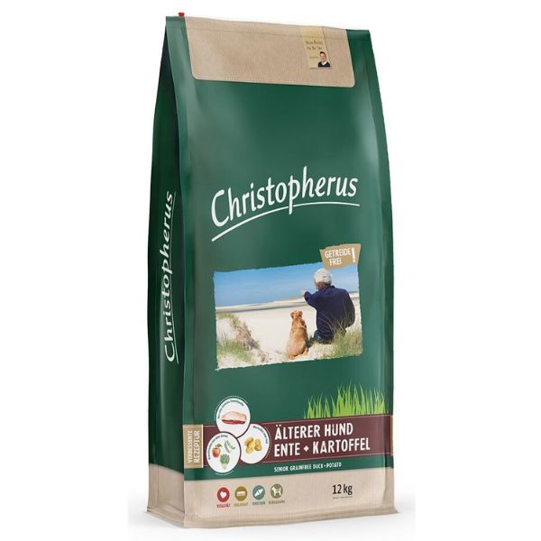 כריסטופרוס סניור ברווז לכלבים מבוגרים - 12 ק"ג