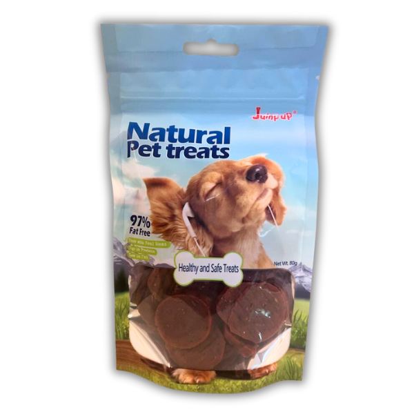 גאמפ אפ חטיף לכלבים מטבעות ברווז - 80 גרם