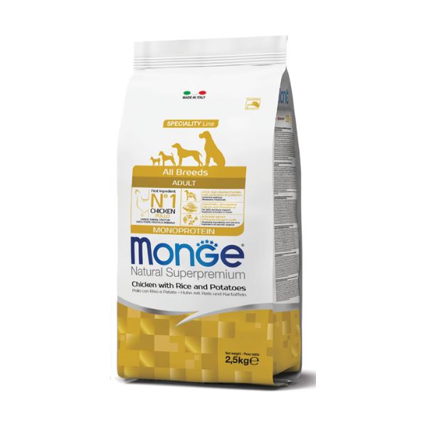 מונג' עוף אורז ותפוח אדמה - 2.5 ק"ג