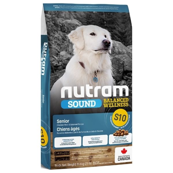 נוטרם S10 מזון לכלבים עוף ושיבולת שועל *סניור* - 11.4 ק"ג