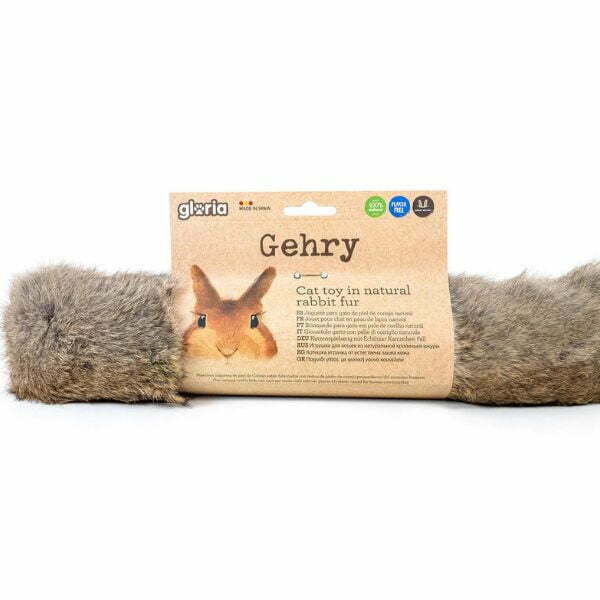 גלוריה GEHRY צעצוע צייד לחתולים מפרווה אמיתית 40 ס"מ