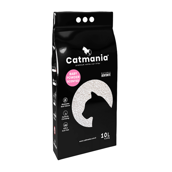 קטמאניה חול לחתולים מתגבש בניחוח טלק 8.5 ק"ג