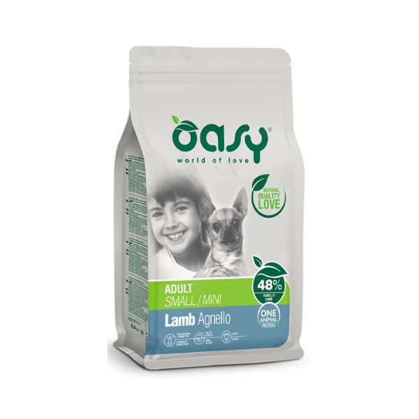 אואסי Oasy מזון כלבים כבש מיני גזע קטן 2.5 ק"ג