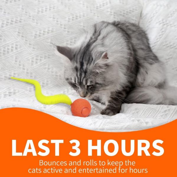 כדור אקשן חכם לחתולים עם זנב AFP