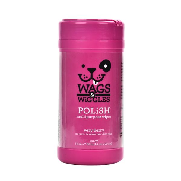 מטליות לניקוי איכותיים בניחוח פירות יער לכלבים וחתולים - 50 יח