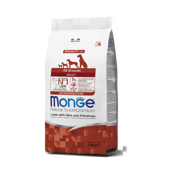 מונג' כבש ואורז בוגר - 2.5 ק"ג