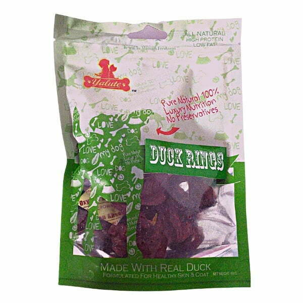 יאלוט חטיף לכלב טבעות ברווז 100 גרם