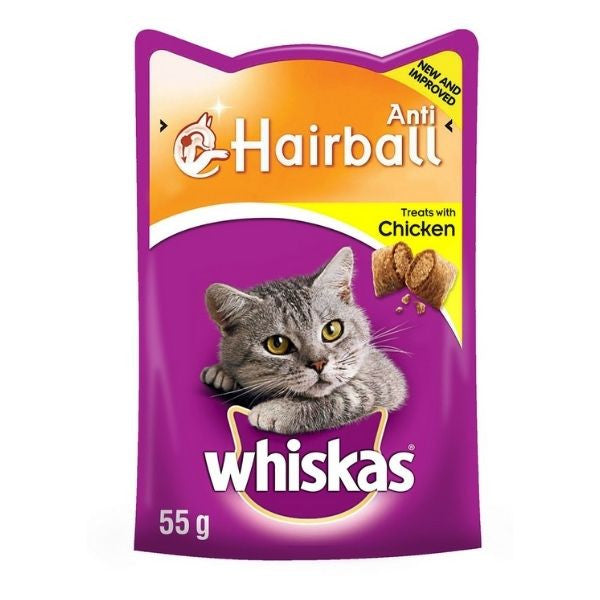 וויסקאס  חטיף לחתולים טמפטיישן כריות אנטי היירבול 55 גרם