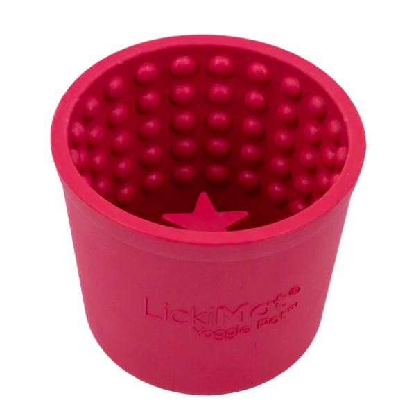ליקי מט Yoggie Pot כוס האכלה וליקוק - ורוד