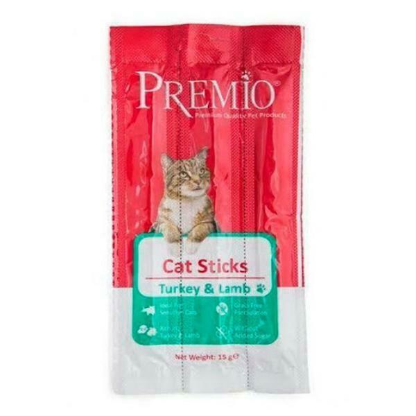 חטיף לחתולים פרמיו סטיקס 3 יח' - הודו וכבש