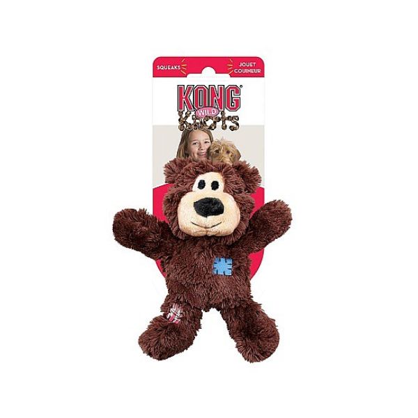 קונג Wild Knots - בובת דוב עם חבל פנימי XS