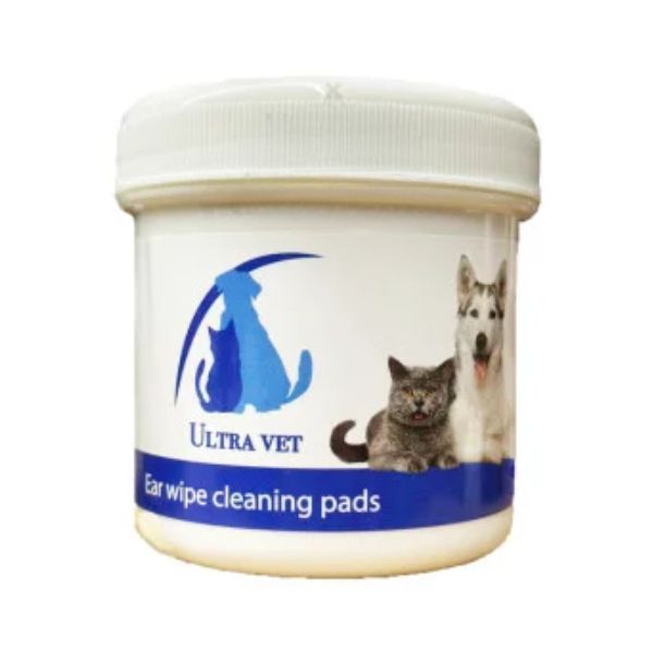 רפידות Ultra Vet אצבע לניקוי אוזני כלבים וחתולים  200 יח'