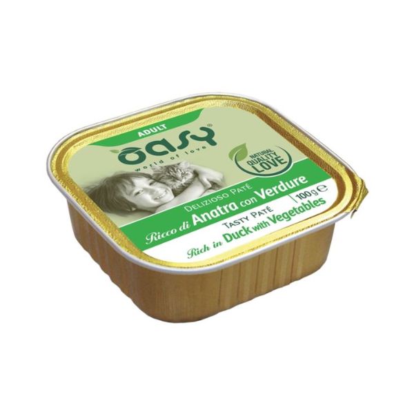 אואסי Oasy מעדן לחתולים 100 גרם - ברווז
