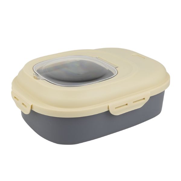 מיכל אחסון מתקפל איכותי לאוכל + כף - 25 ליטר