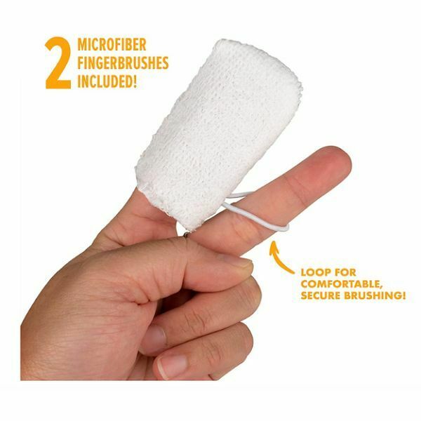 ערכה לשיניים אנזימטית לכלבים עם מברשת מיקרופייבר בטעם בקר A&amp;H