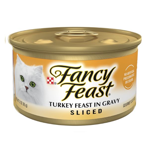 מגש פנסי פיסט מעדן נתחי הודו לחתולים - 85 גרם * 24 יחידות