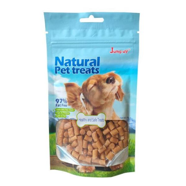 גאמפ אפ חטיף לכלבים קוביות סלמון ועוף - 80 גרם