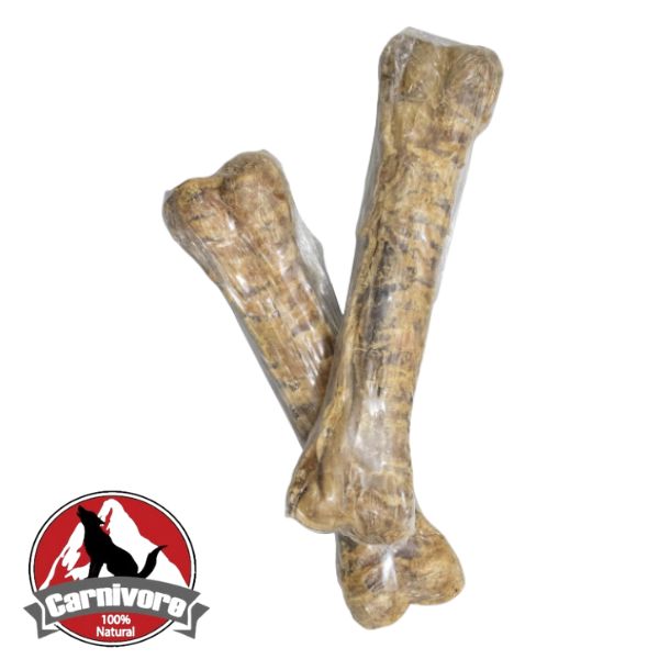 קרניבור עצם עור דחוסה טבעית בציפוי קנה באפלו - 20 ס"מ