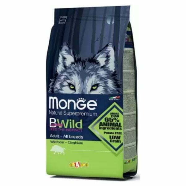 מונג' בי ויילד חזיר בר מופחת דגנים - 12 ק"ג