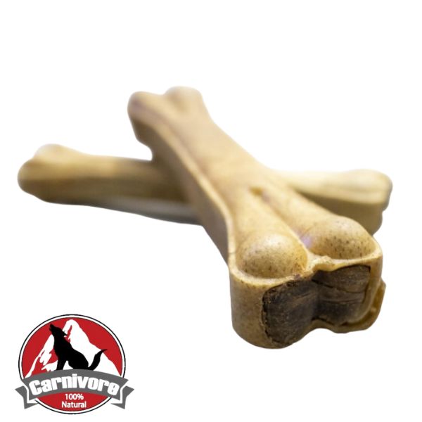 קרניבור עצם עור דחוסה טבעית ממולאת קירשה - 21 ס"מ