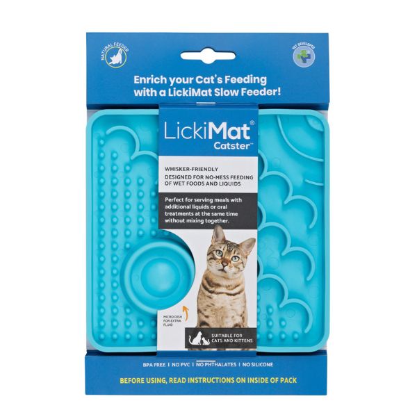 ליקי מט קטסטר Catster לחתולים - תכלת