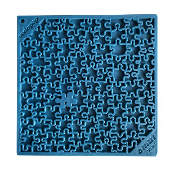 סודה פאפ שטיח ליקוק בצורת פאזל כחול