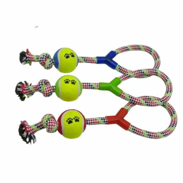 צעצוע חבל לולאה עם כדור טניס