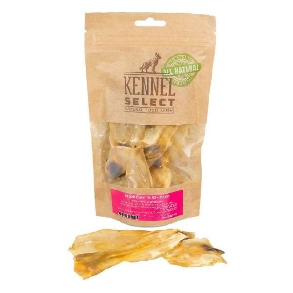 קאנל סלקט חטיף 100% טבעי - אוזני ארנב מיובש 50 גרם
