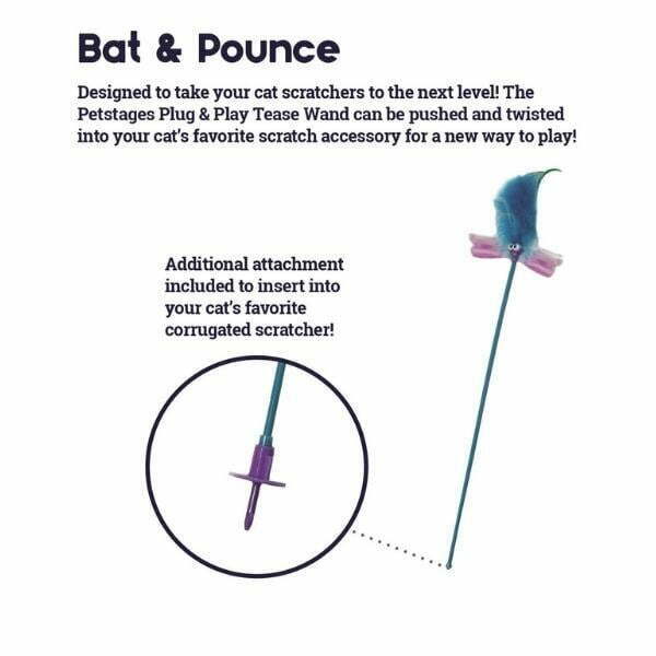 משחק לחתולים שרביט קפיצי מסתובב - Pet Stages