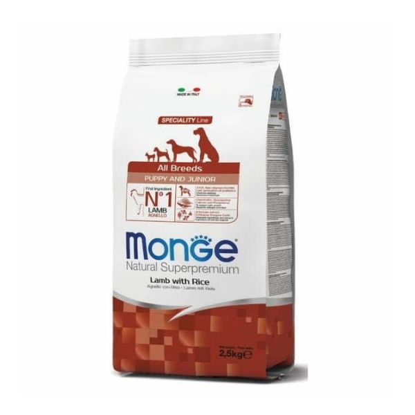 מונג' גורים כבש ואורז - 2.5 ק"ג