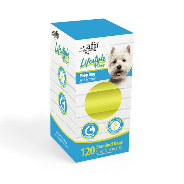 שקי קקי גדול ואיכותי במיוחד בניחוח לוונדר - 8 גלילים AFP