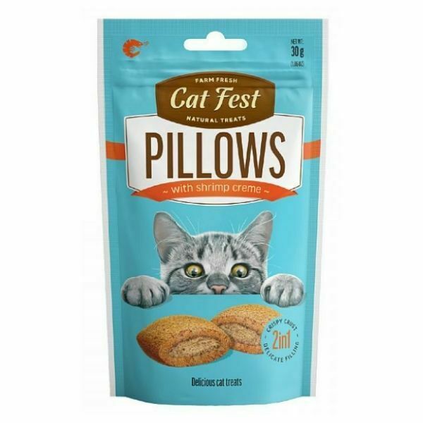 קט פסט חטיף כריות לחתולים עם קרם שרימפס - 30 גרם