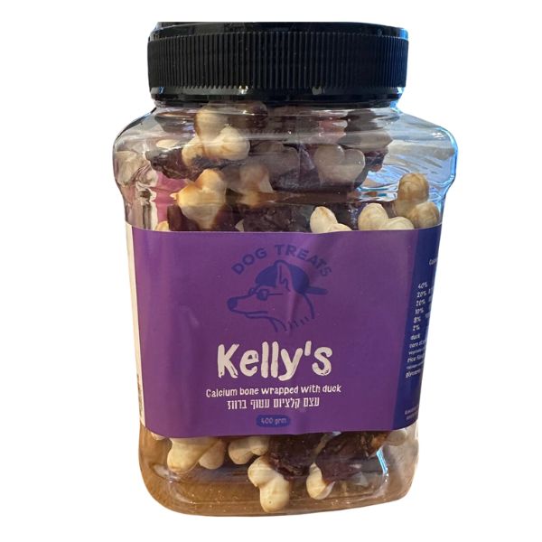 קליס Kelly's עצמות סידן עטופות ברווז - 400 גרם
