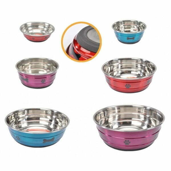 קערת נירוסטה צבעונית עם הדפס Camon