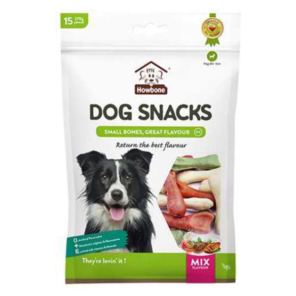 חטיף דנטלי לכלב האובון 15 יח' מיקס טעמים אריזת חסכון - 270 גרם