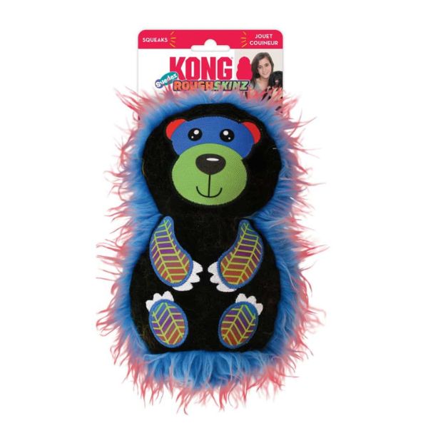 קונג Roughskinz בובה מחוזקת שעירה - דוב