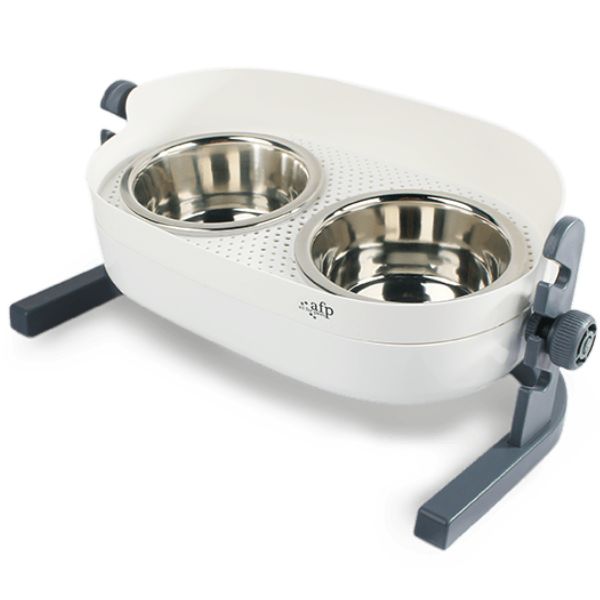 AFP מתקן קערה מוגבהת ומותאמת כפולה - 350 מ"ל