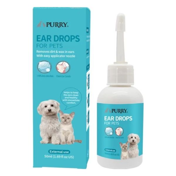 נוזל לשטיפת אוזניים לכלבים וחתולים Purry
