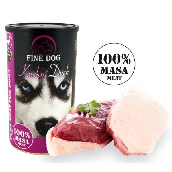 Fine dog מעדן פטה לכלבים ברווז - 1200 גרם