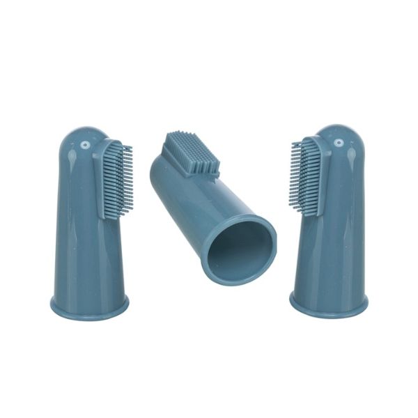 מברשות אצבע סיליקון Purry לכלבים לכלבים וחתולים - 3 יח'