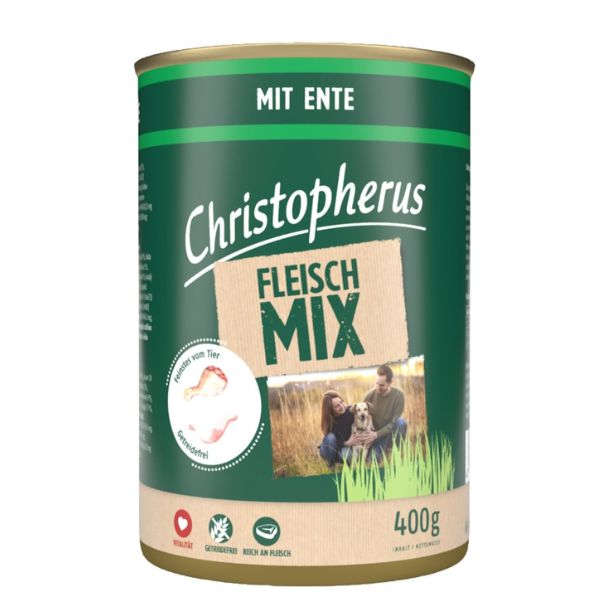 כריסטופרוס מעדן פטה לכלבים ברווז - 400 גרם