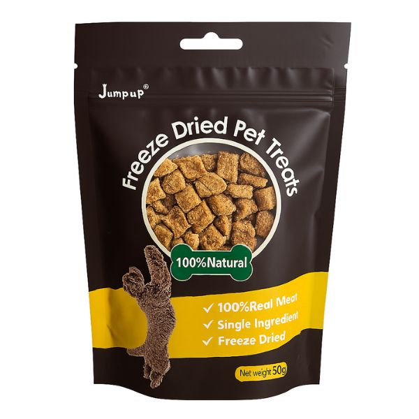 Jump up קוביות סלמון מיובש בהקפאה - 50 גרם