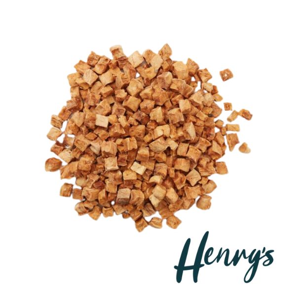 הנריס חטיף קוביות סלמון מיובש בהקפאה אריזת חסכון - 500 גרם