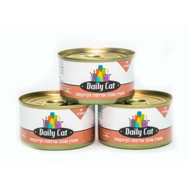 דייליקט מעדן טונה אדומה וקינקמה 85 גרם לחתולים