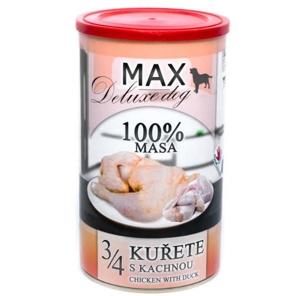 Falco Max מזון רטוב בשימורים עוף עם ברווז - 1.2 ק"ג