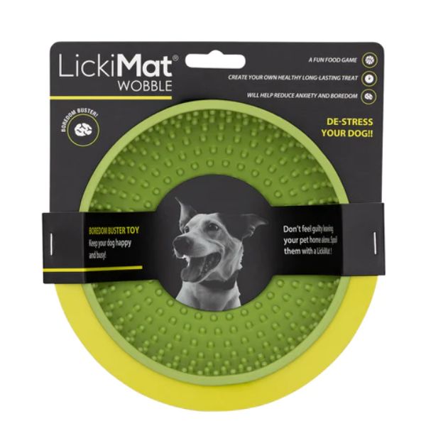 ליקי מט וובל Wobble קערת ליקוק והאכלה איטית ירוק